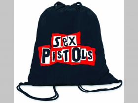Sex Pistols ľahké sťahovacie vrecko ( batôžtek / vak ) s čiernou šnúrkou, 100% bavlna 100 g/m2, rozmery cca. 37 x 41 cm